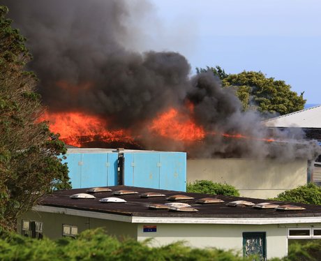 Arson suspected at derelict campsite