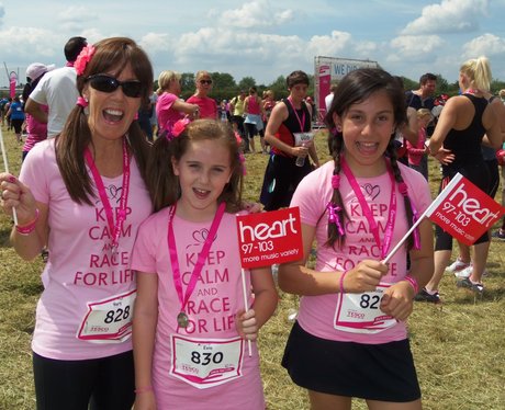 Heart Angels; Reading Race for Life 5K Finish Line