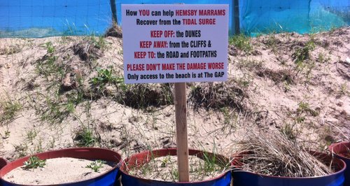 Hemsby Beach Six Months After Tidal Surge