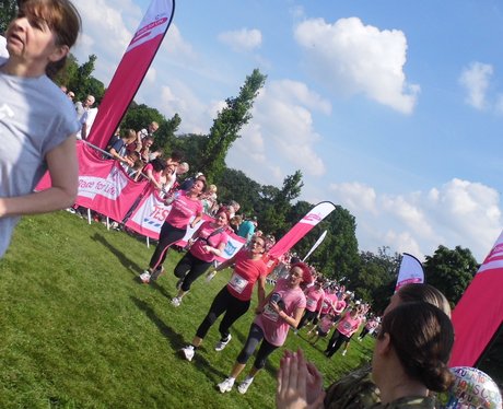 Race For Life Stockport! High 5!