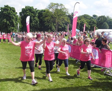 Race For Life Stockport! High 5!