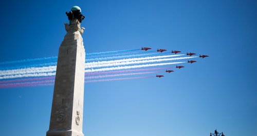 Red Arrows over Southsea