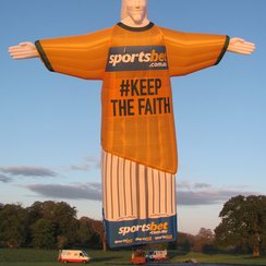 Christ the Redeemer built by Cameron Balloons