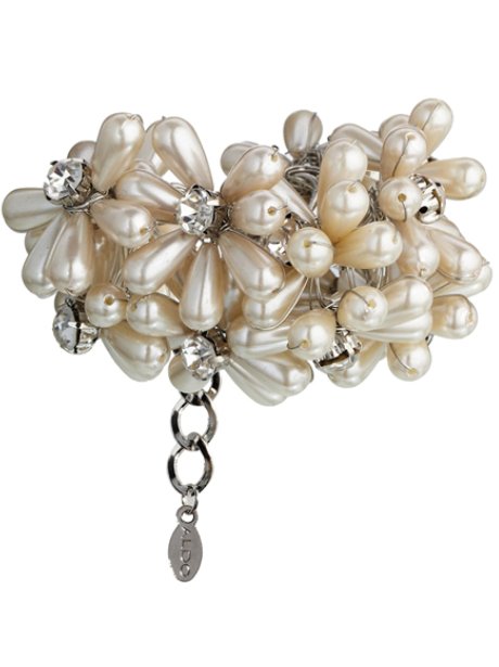 ALDO Baney Pearl Flower Cuff Bracelet
