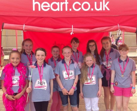 Girls from the 8th Rhyl guides after the race.