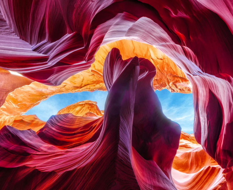 The Lower Antelope Canyon