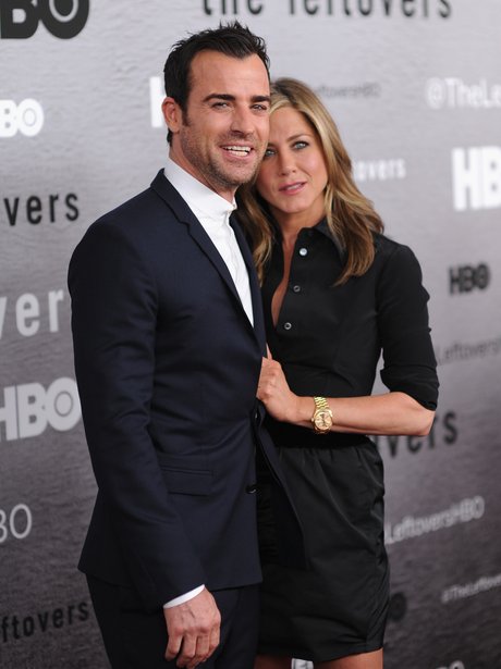 Justin Theroux and Jennifer Aniston at The Leftovers premiere