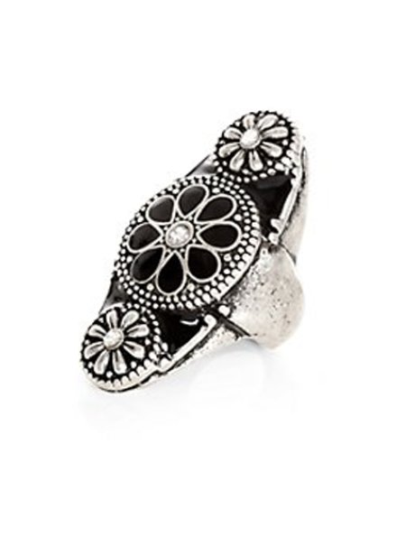 New Look Oval Flower Ring
