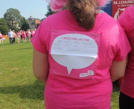 Race for Life Gloucester- The Messages 2014