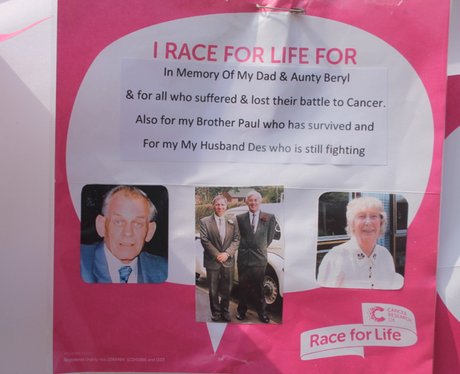 Race for Life Gloucester- The Messages 2014