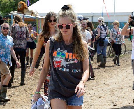 Cressida Bonas attends Glastonbury