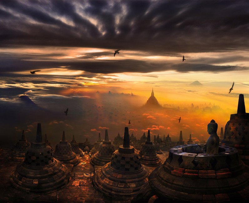 A temple in Indonesia