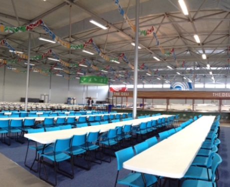 The canteen at the Glasgow 2014 Athletes' Village