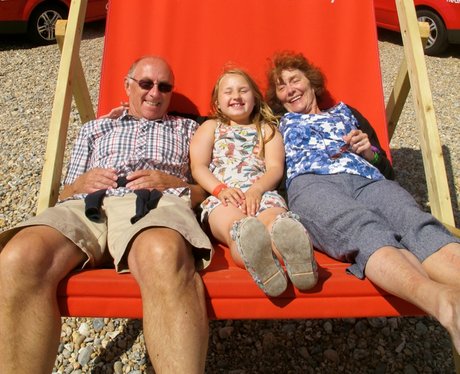 The Heart Angels took their giant deckchair to sun