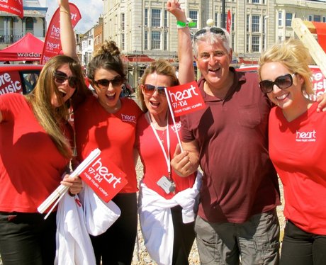The Heart Angels took their giant deckchair to sun