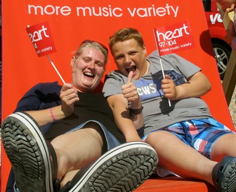 The Heart Angels took their giant deckchair to sun