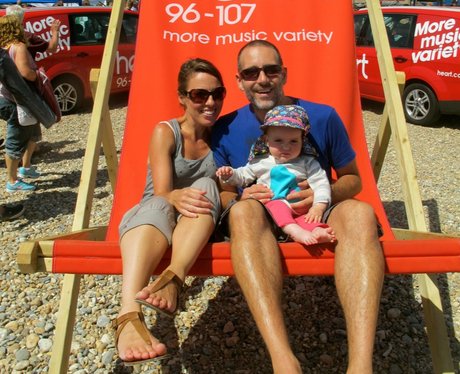 The Heart Angels took their giant deckchair to sun
