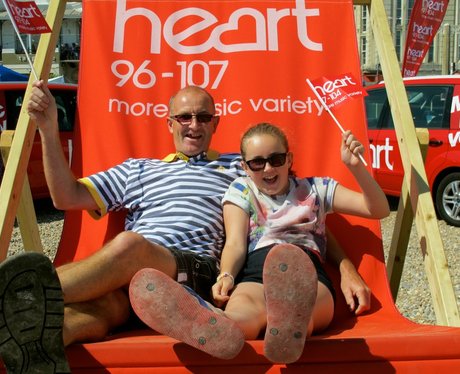 The Heart Angels took their giant deckchair to sun