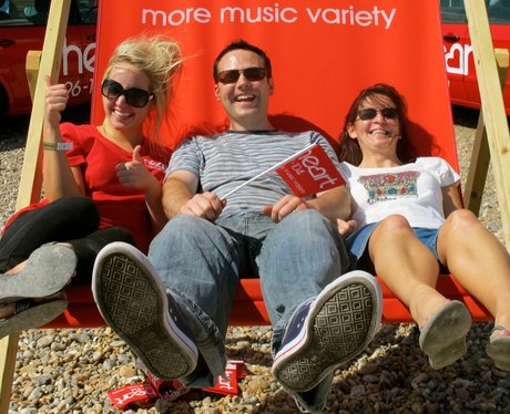 The Heart Angels took their giant deckchair to sun