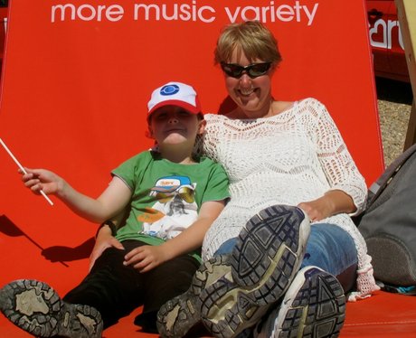 The Heart Angels took their giant deckchair to sun
