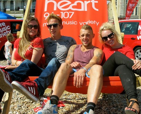 The Heart Angels took their giant deckchair to sun