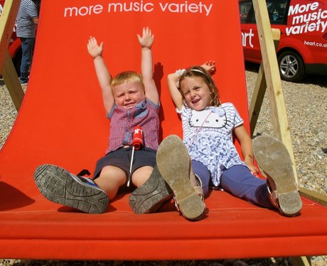 The Heart Angels took their giant deckchair to sun