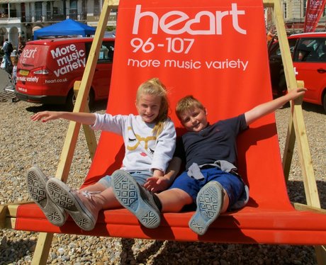 The Heart Angels took their giant deckchair to sun