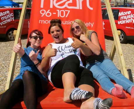The Heart Angels took their giant deckchair to sun