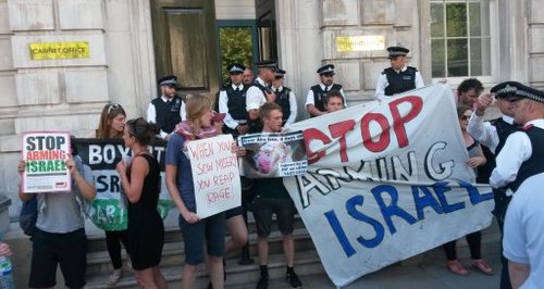 Israel Protest At Cabinet Office