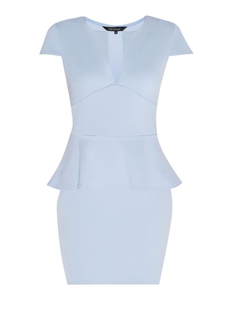 New Look Peplum V Neck Dress, £22.99 - Drop A Dress Size With A ...