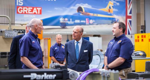 Prince Phillip at Bloodhound Project Bristol