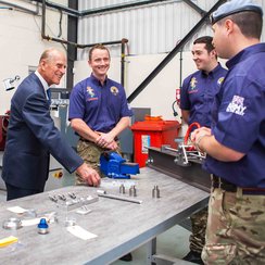 Prince Phillip at Bloodhound Project Bristol