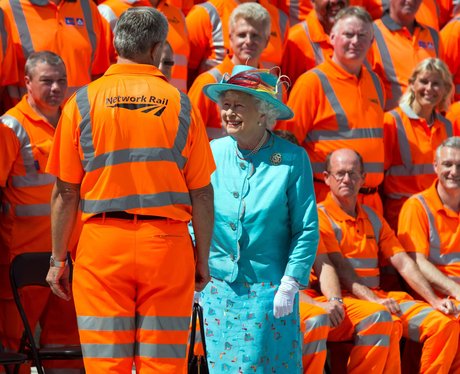 Queen Elizabeth II Royal opening of Reading Statio