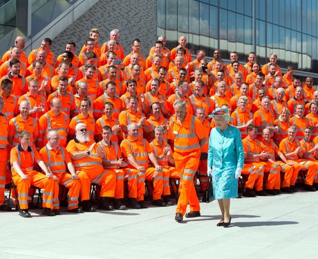 Queen Elizabeth II Royal opening of Reading Statio