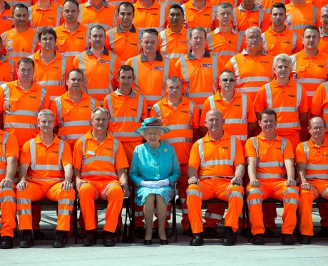 Queen Elizabeth II Royal opening of Reading Statio