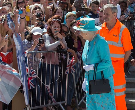 Queen Elizabeth II Royal opening of Reading Statio