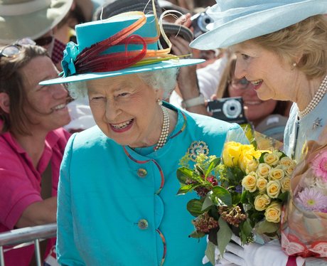 Queen Elizabeth II Royal opening of Reading Statio