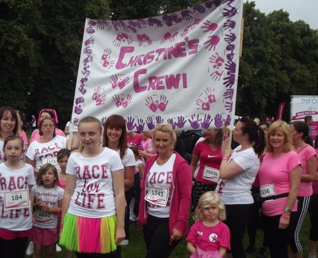 Race For Life Rugby, Ladies in Pink!