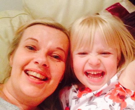 Mother and baby selfie
