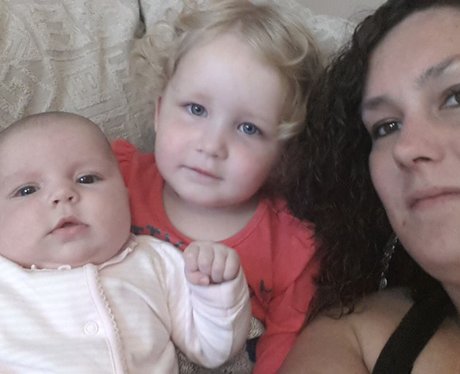 Mother and baby selfie