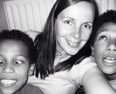 Mother and baby selfie