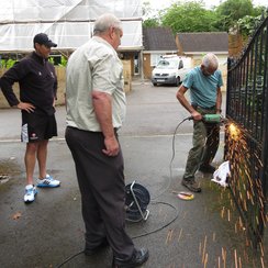 Hedgehog in Marcus Trescothick's gate