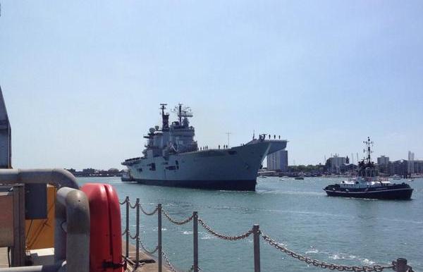 HMS Illustrious homecoming