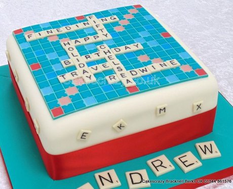 Scrabble cake