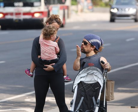 peter dinklage baby zelig blows kiss his girl heart