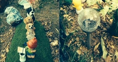 vandalised baby's grave in Southampton