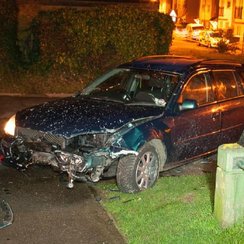 The car Jake Austin drove in Gillingham