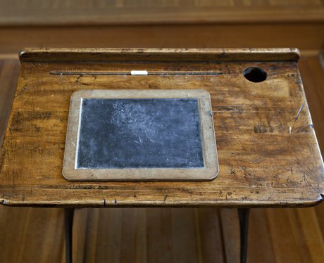 Back To School Chalkboard and Desk