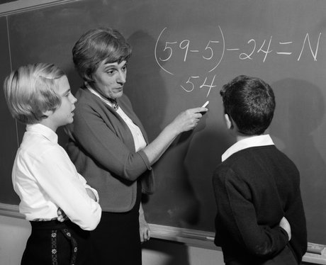 Back to school in a school classroom