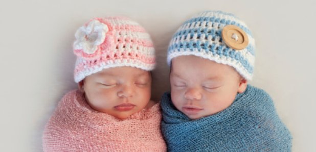 Newborn baby boy baby girl pink and blue shawls an